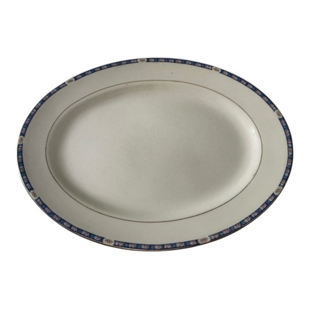 National Vintage China NAI11‎ Oval Serving Platter  13” x 10” Made In USA